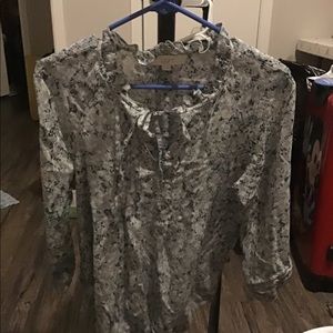 Loft snake print blouse